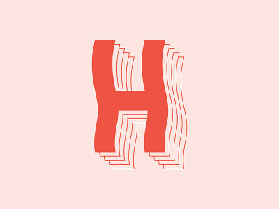 H / 36 Days Of Type 36daysoftype dropcap h illustration layers letter lettering type typography wavy