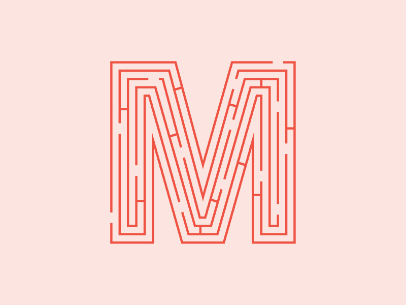 M / 36 Days Of Type by Amber Anderson on Dribbble