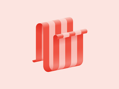 N / 36 Days Of Type 36daysoftype 3d dropcap illustration letter lettering n ribbon type typography