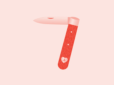 7 / 36 Days Of Type 36daysoftype 7 dropcap illustration knife letter lettering type typography