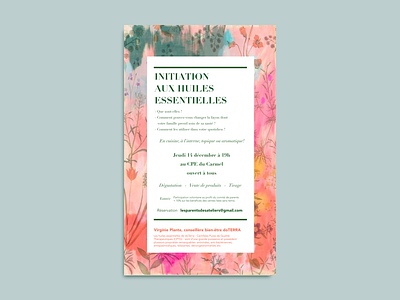 Invitation flora poster