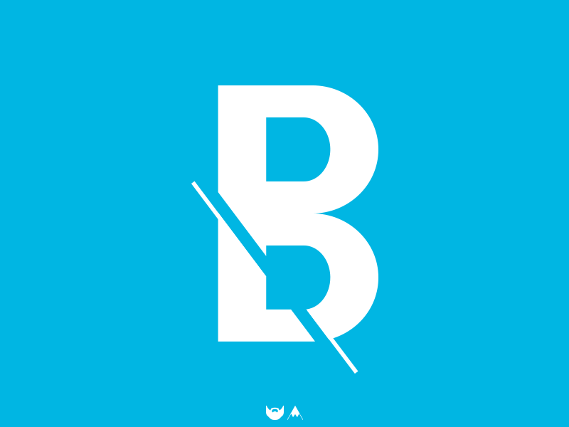Break logo design flat font illustrator logo photoshop