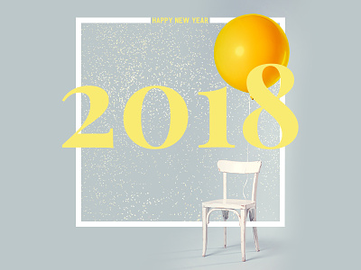 Happy New Year 2018 2018 design happy new year photoshop unsplash yellow