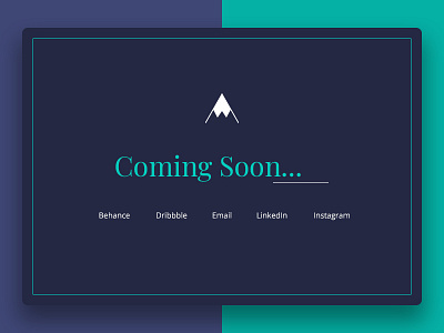 Coming soon portfolio