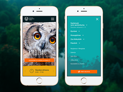 Lithuanian Zoo Mobile Site