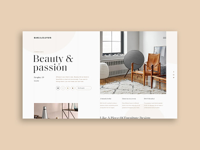 Bang & Olufsen Beoplay design editorial furniture music