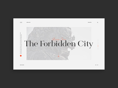 The Forbidden City agency design travel webdesign website
