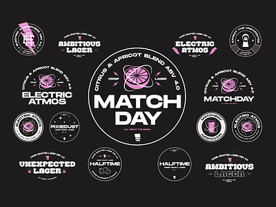 Matchday Lager Logo Concepts