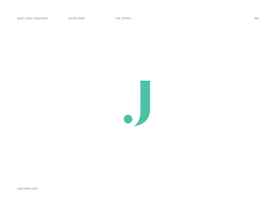 J (Logo challenge 004) design j james letter logo