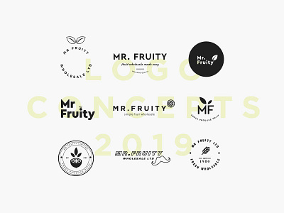 Mr Fruity Logos brand branding design fruit ident identity illustration logo logobuild logodesign rebrand simple typography vector wholesale