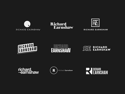 Richard Earnshaw Logo Concepts dj identity identitydesign logo logobranding logodesign logos musiclogo producer typography