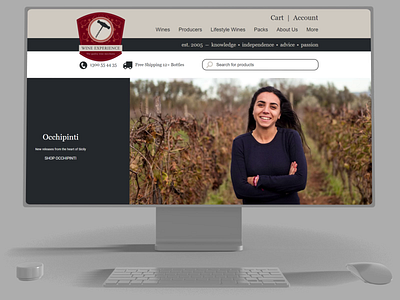 Wine Experience Website branding css html5 javascript logo ui ui design ux ux design