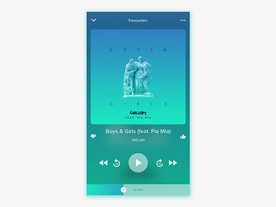 Music Player android clean free psd india ios minimal modern music player new delhi psd