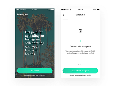 Brandgram — Home & Onboarding