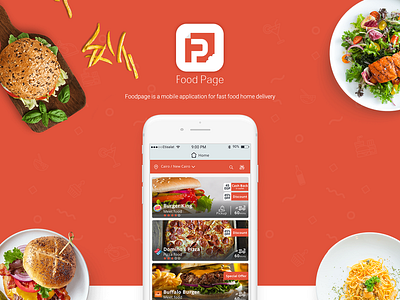 FoodPage app colors deliver food ui
