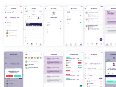 Walk through adreeb app appdesign learning scheduling school timeline timemanagment timetracking trainer ui ux