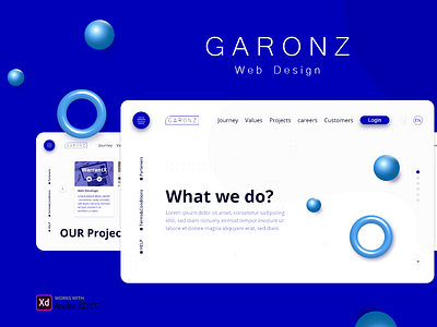 Garonz Web page branding design illustration landing landing page design landingpage ui ux web web design webdesign website website design