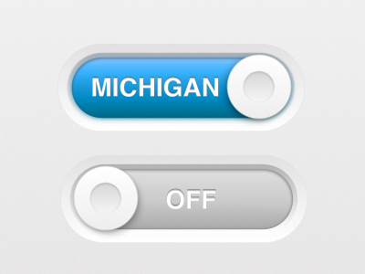 We On Michigan Button