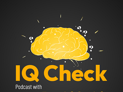 IQ Check Podcast Cover ART Design by Code N Craft adobe illustrator adobe photoshop banner branding brochure design graphic design illustration logo podcast podcast design vector