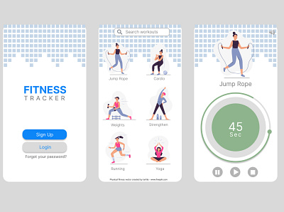 Fitness Tracker dailyui design fitnesstracker ui