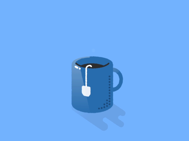 Nice cup of tea cup of tea illustration motion relax steam