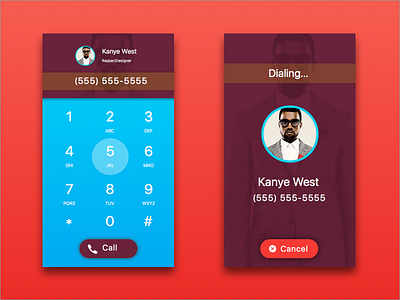 Dial Pad Interface daily100 dailyui dailyui100 day 003 dial pad