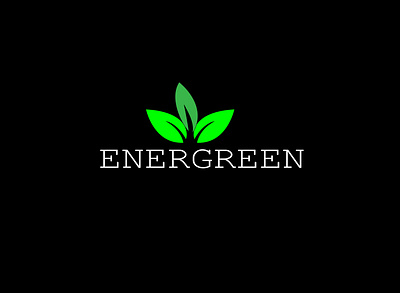 EnerGreen Plant Logo graphic design