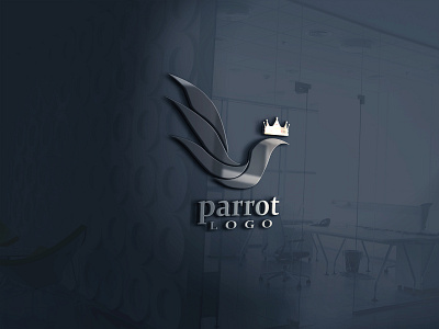 Parrot Logo Design 3d animation branding graphic design logo motion graphics ui