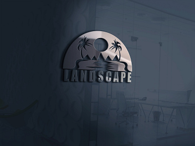 Landscape Logo Design 3d animation branding graphic design logo motion graphics ui