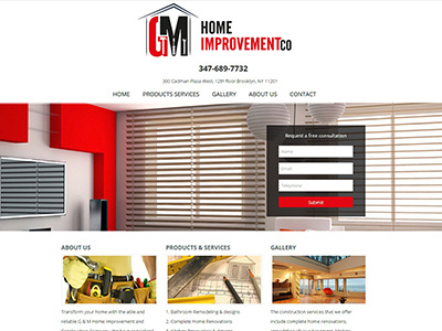 Home Improvement Web Design