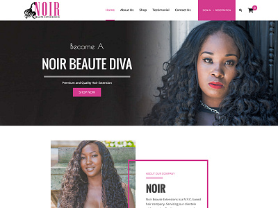 Hair Extension Website ui ux web design web development website