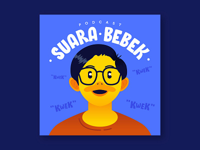 Suara Bebek Podcast Cover Art art cover art design duck graphic design illustration podcast