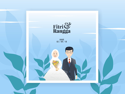 Wedding Invitation: Fitri & Rangga art design graphic design illustration invitation vector wedding