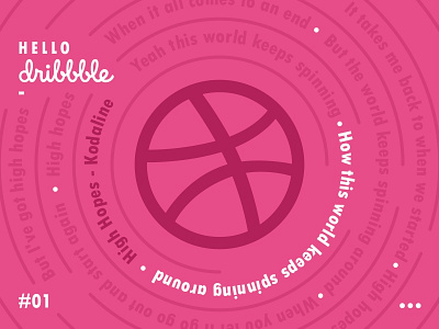 Dribbble Shot 1# debut graphic design hello dribbble