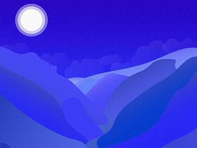 Moonlit Mountains