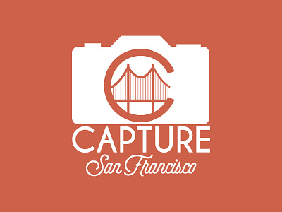 Capture San Francisco Logo branding california camera golden gate logo photography san francisco tourism