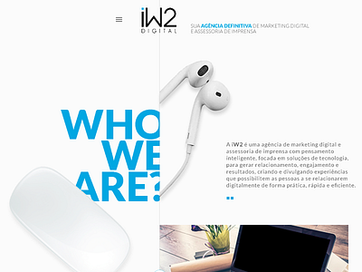 Website agency marketing iW2 art concept design marketing social media ui