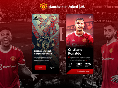 Manchester United Football Mobile App Design (1)