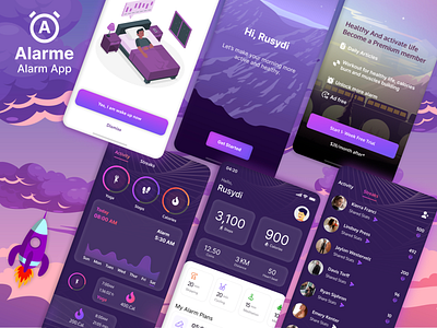 Alarme Mobile App Design