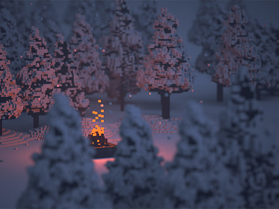 Christmas Eve 3d christmas christmas eve magicavoxel merrychristmas voxel