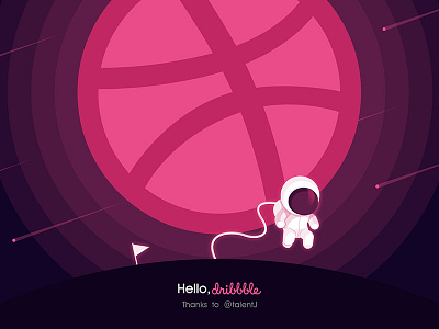 Hello Dribbble! dribbble first invitation thanks