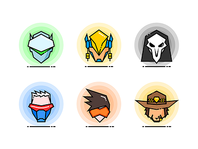 Overwatch Heroes Icons 1 heroes icons overwatch