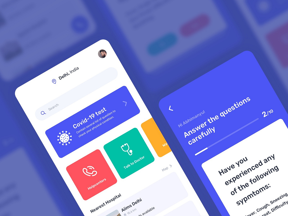 Mobile app for flash review by Abhimanyu on Dribbble