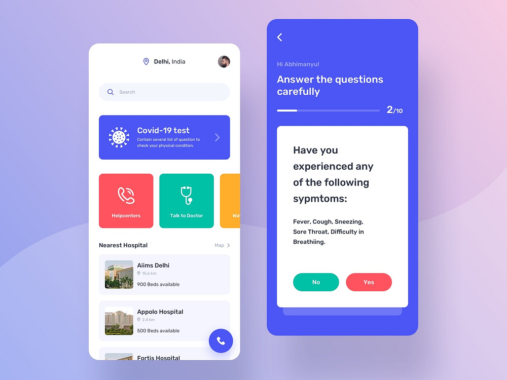 Mobile app for flash review by Abhimanyu on Dribbble