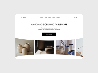 Handmade ceramic tableware