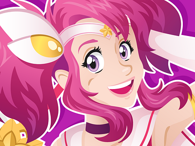 Star Guardian Lux cute guardian league of legends lux magical girl pink purple star