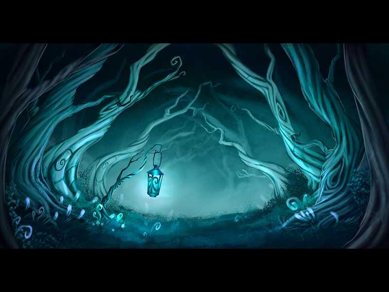 illustration - Spectral forest by Timon Van Wynsberghe on Dribbble