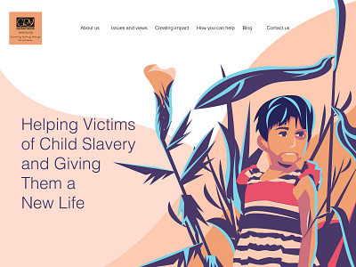 "cry" web redesign childrens cryorg illustration landing page