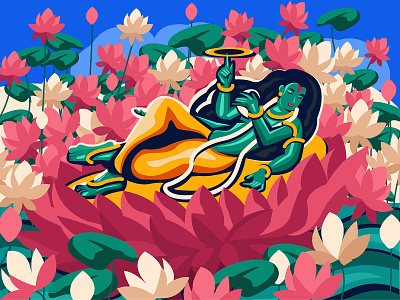 Maha Vishnu illustration