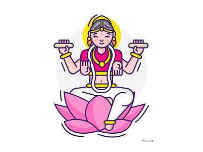 Am Bala😊😊 bala goddess hindugoddess icon illustration indian mookambika vector religios